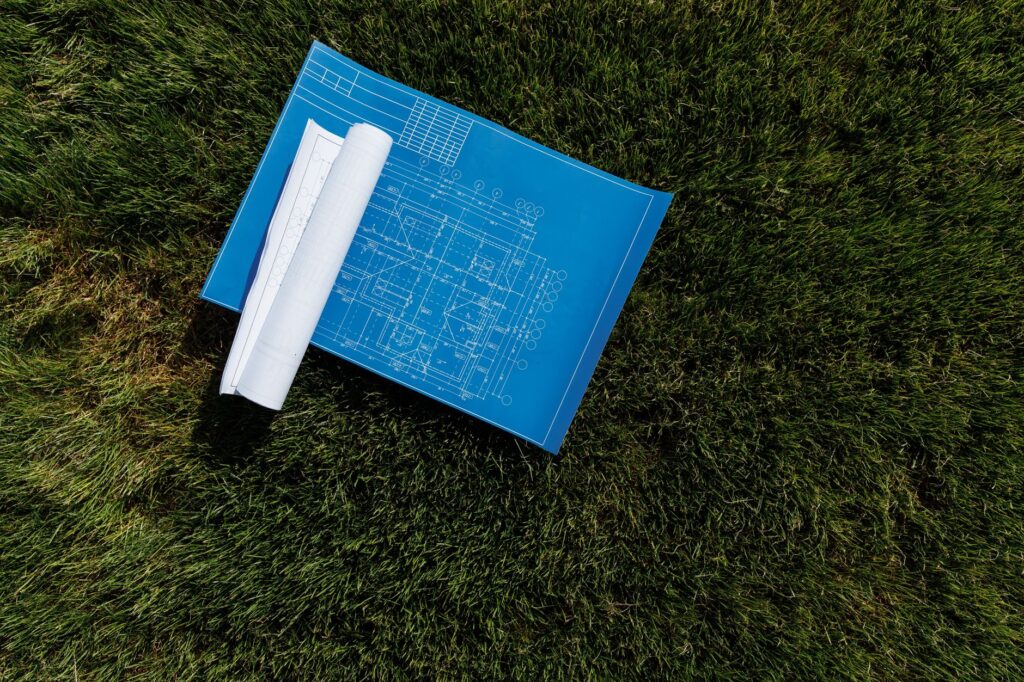 A property survey marking a large tree's location, the kind of documentation Middletown Township requires for a removal application