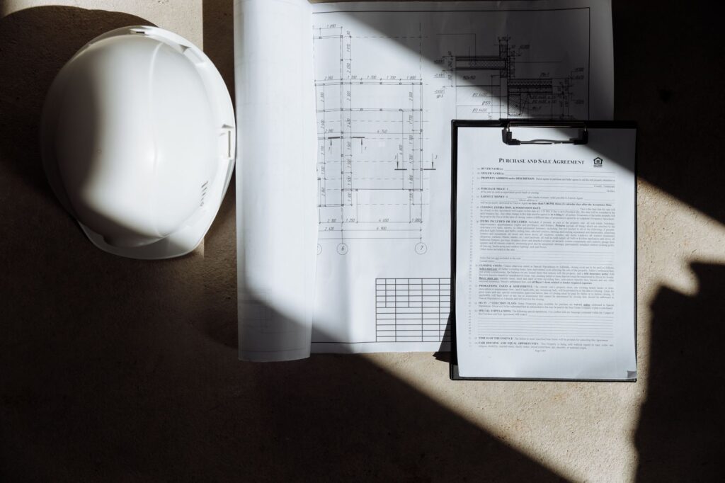 Official paperwork and a license document on a desk